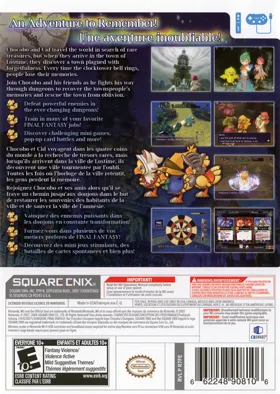 Final Fantasy Fables- Chocobo's Dungeon box cover back